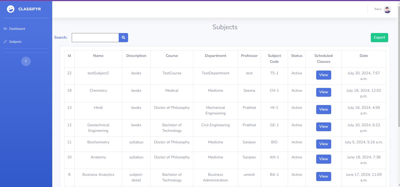 Classifyr backend Image